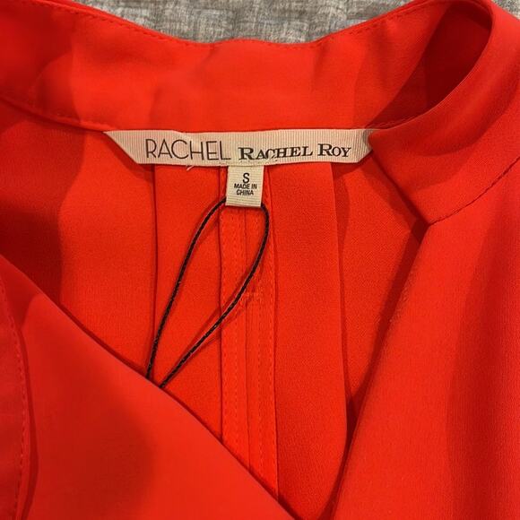 RACHEL Rachel Roy Dress in a Brilliant Orange with Pockets - Picture 9 of 13